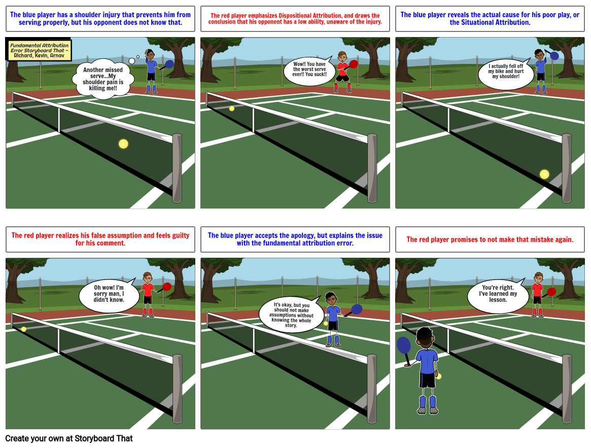 Fundamental Attribution Error Comic Strip