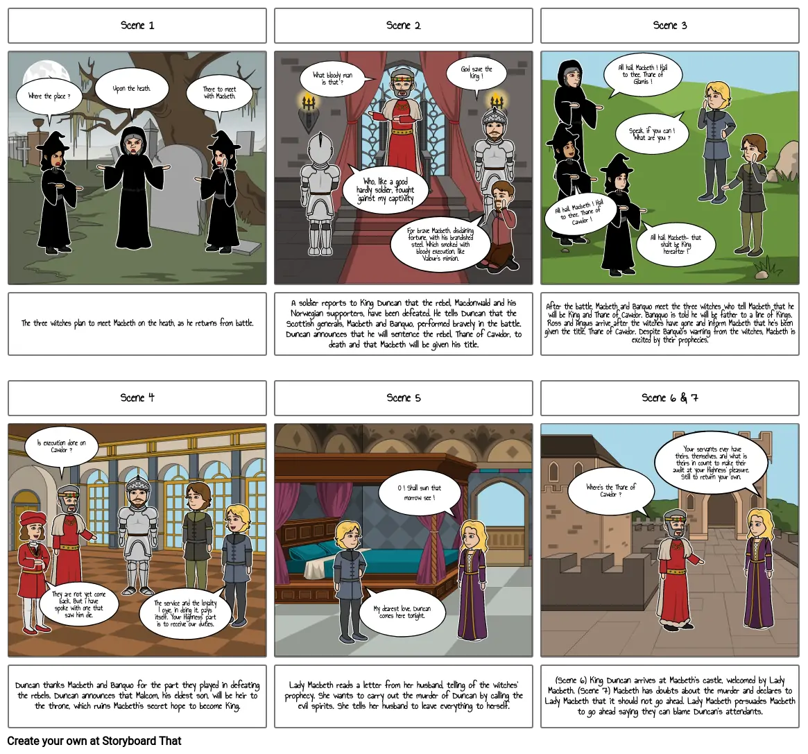 Macbeth Act One Storyboard Selena Huang p2