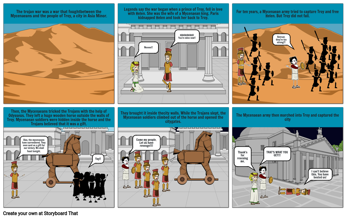 Trojan War Storyboard by 227c7e7f