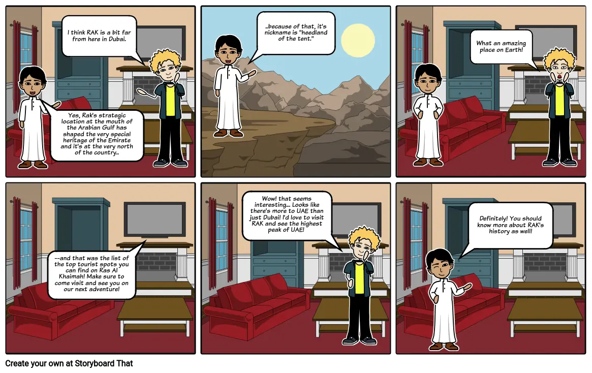 Ras Al Khaimah Comic Strip