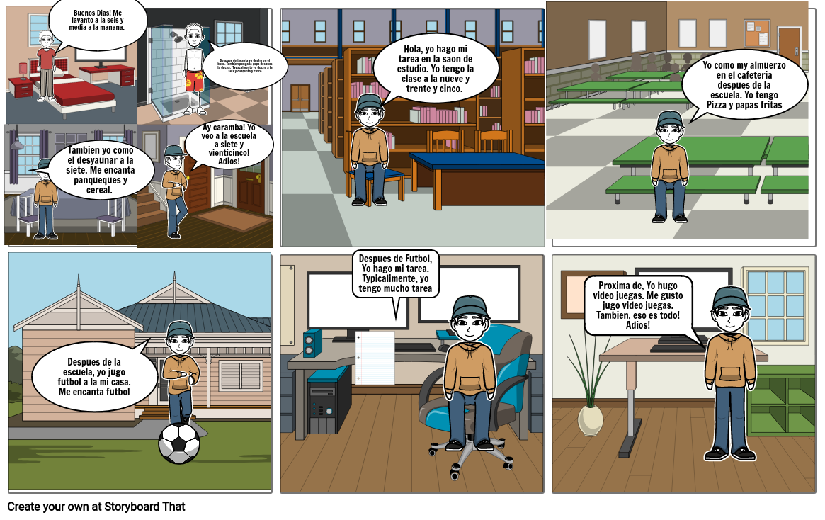 Daily Routine Storyboard By 22a27bf4