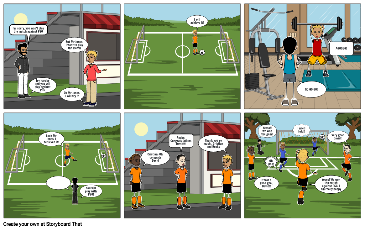 The team of football Storyboard by 23684120