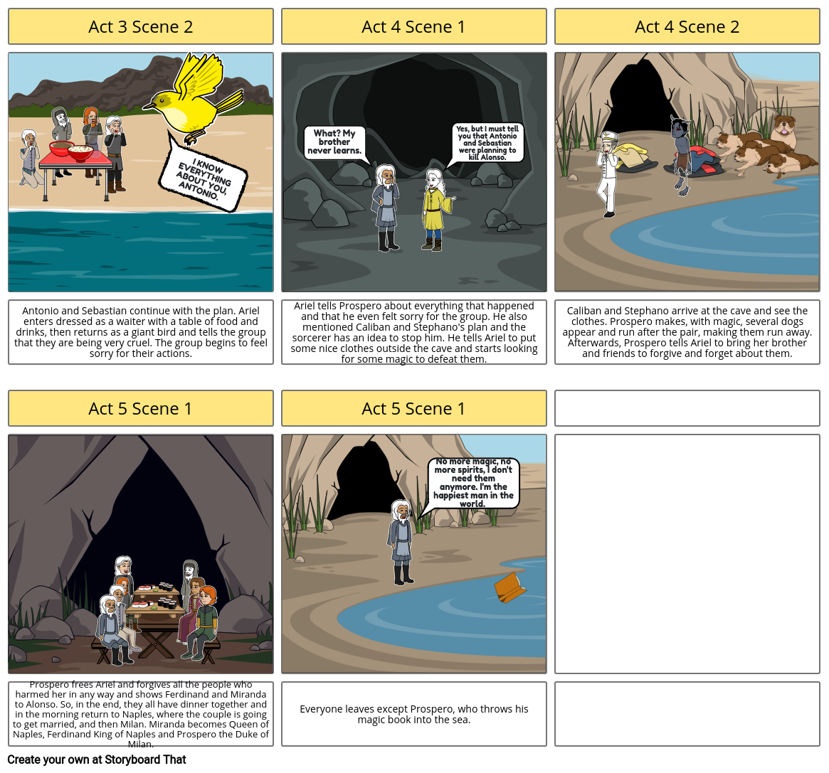 The Tempest - Part 2 Storyboard par 2405bcd7