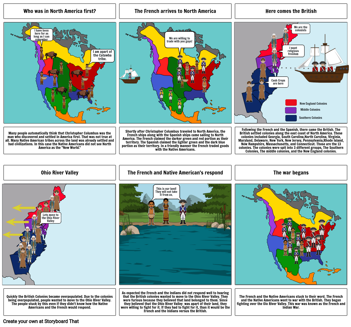 French & Indian War Storyboard