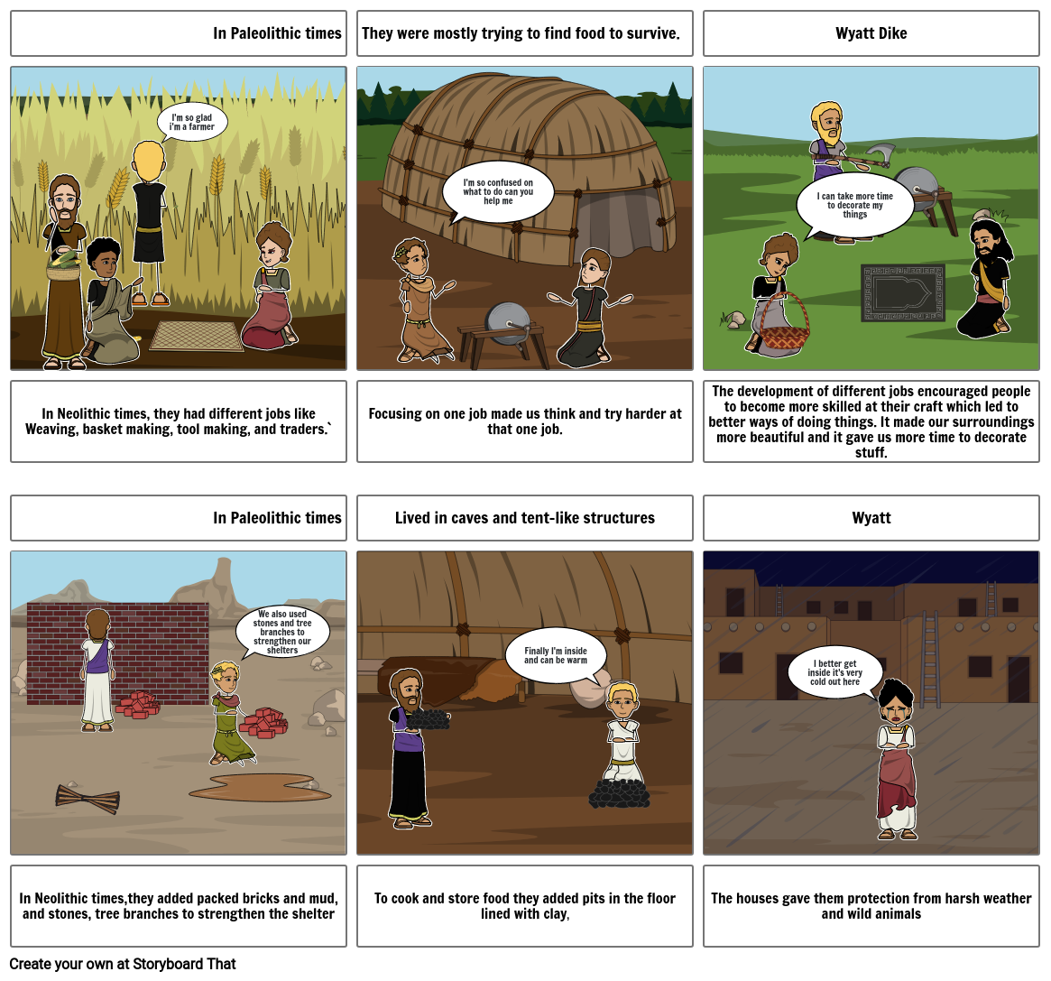 Neolithic times Storyboard by 2419f4e5