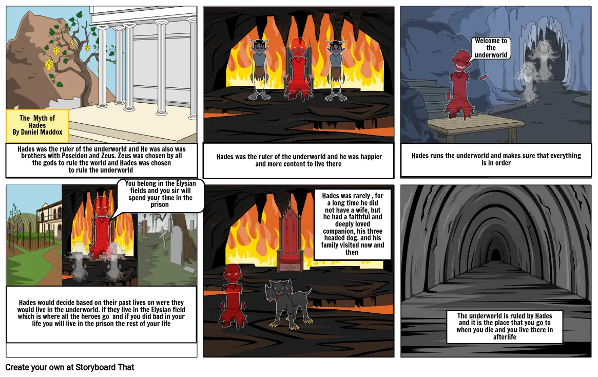 Hades storyboard