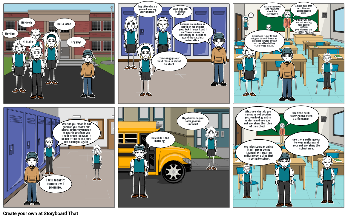 The Exosystem Comic Strip Scenarios Storyboard