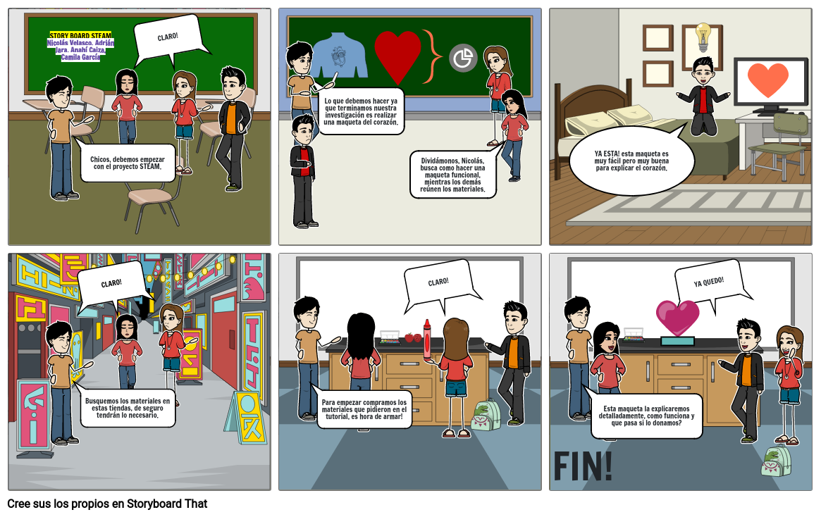 PROYECTO STEAM Storyboard by 2469f137