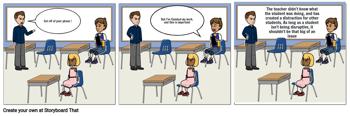 Cell phone use in the classroom Storyboard by 24aae265