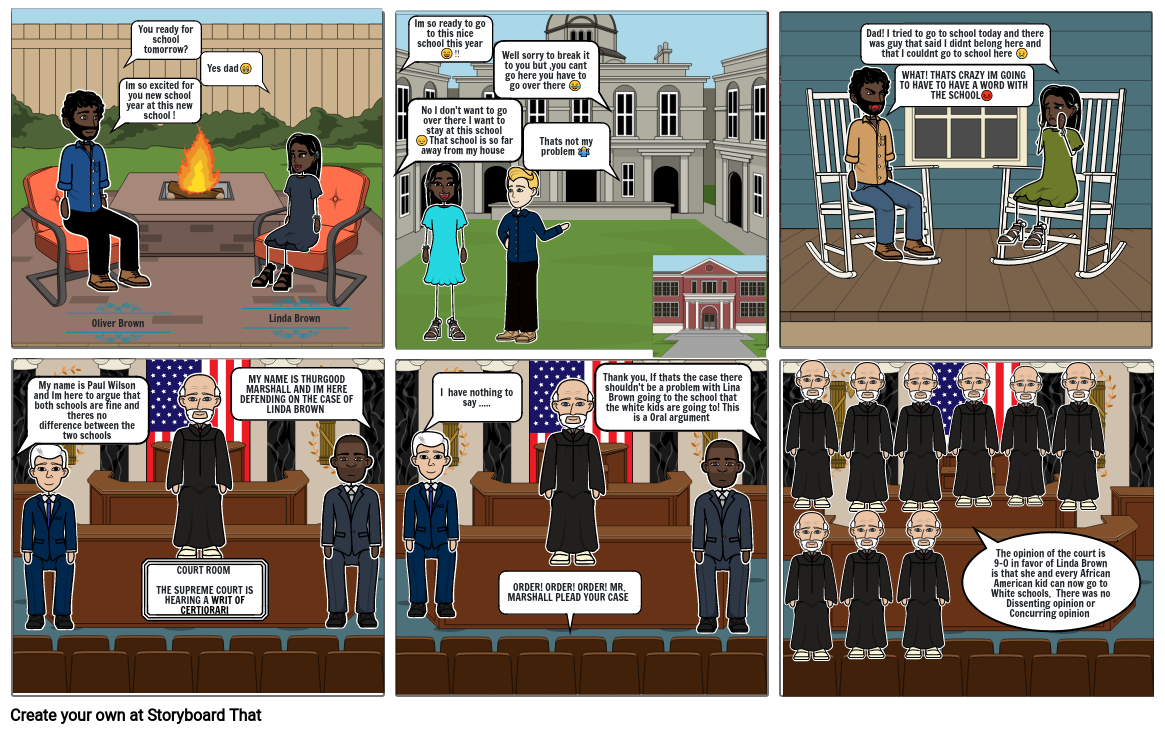 Brown v Board of Education Storyboard by 24fba829