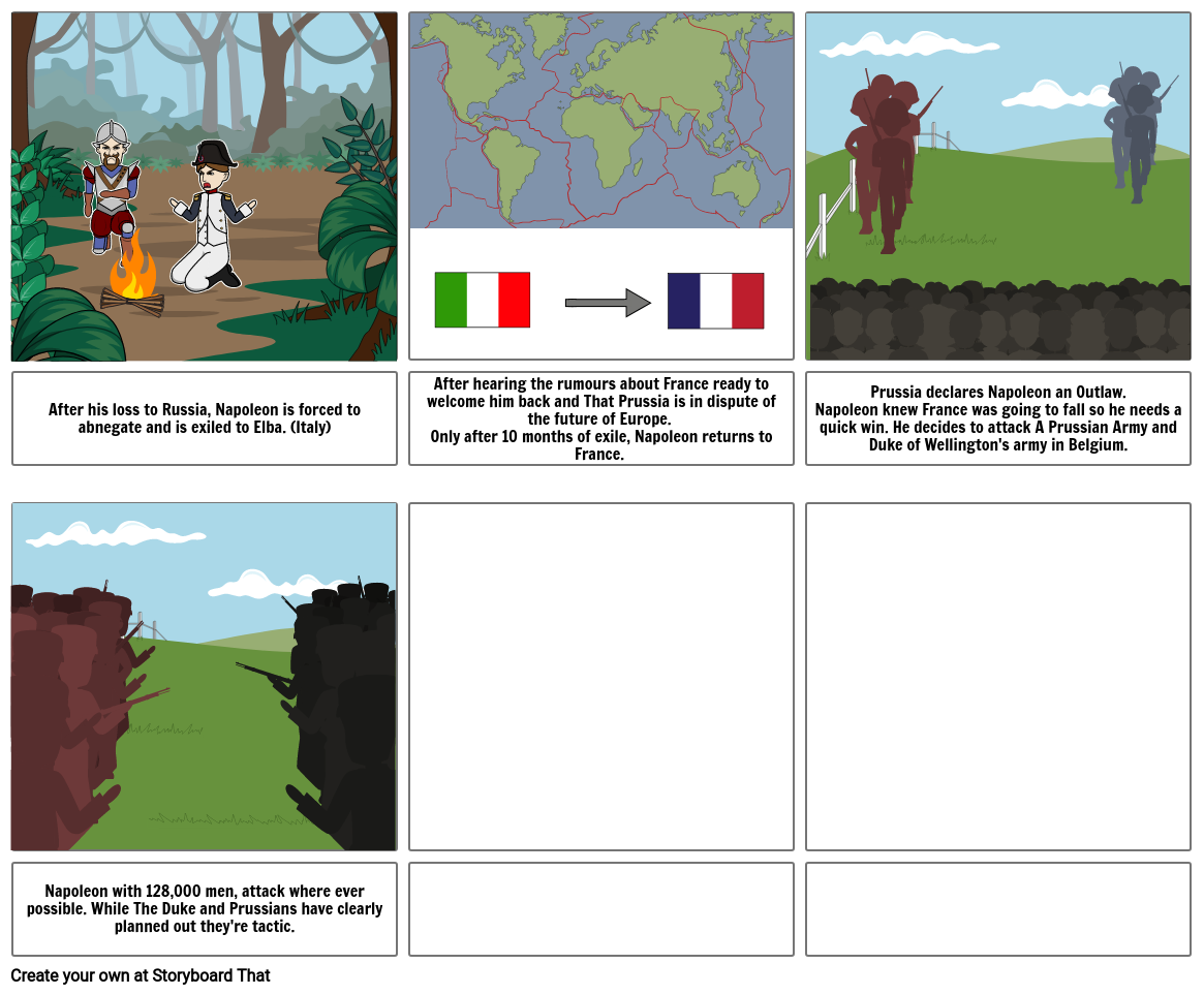 Napoleons Defeat Storyboard by 24ff8a8f