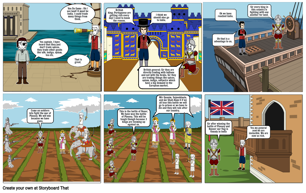 the-start-of-british-rule-in-india-storyboard-by-2501a2c4