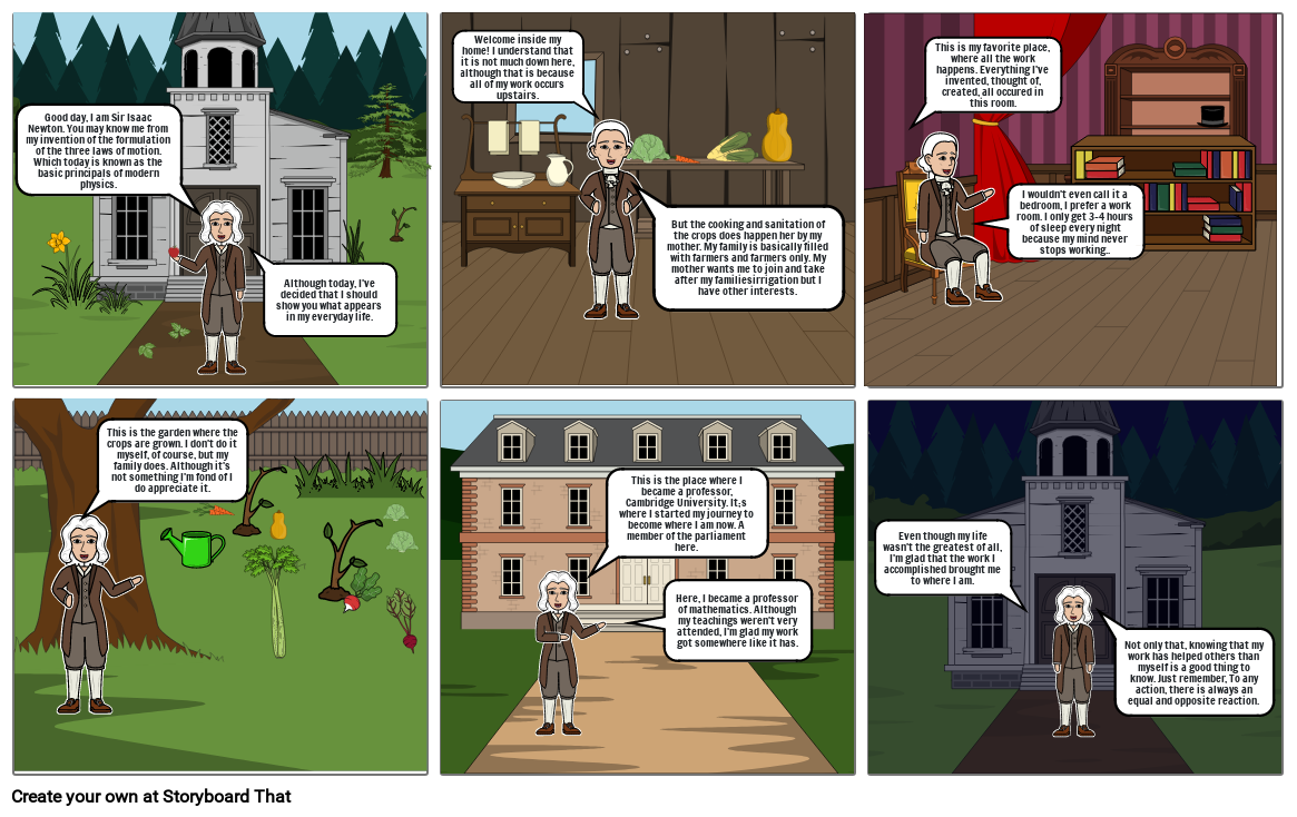 Isaac Newton Storyboard By 25091567