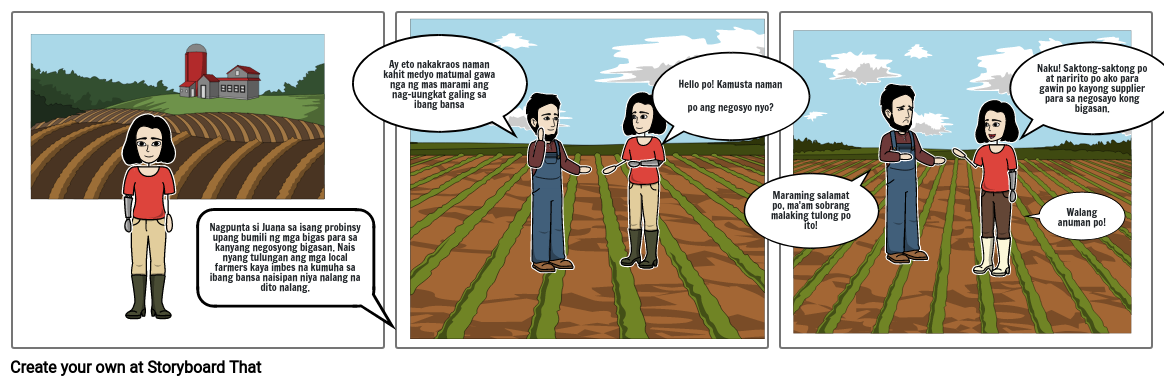 Pagtulong sa mga farmers Storyboard by 254e8111