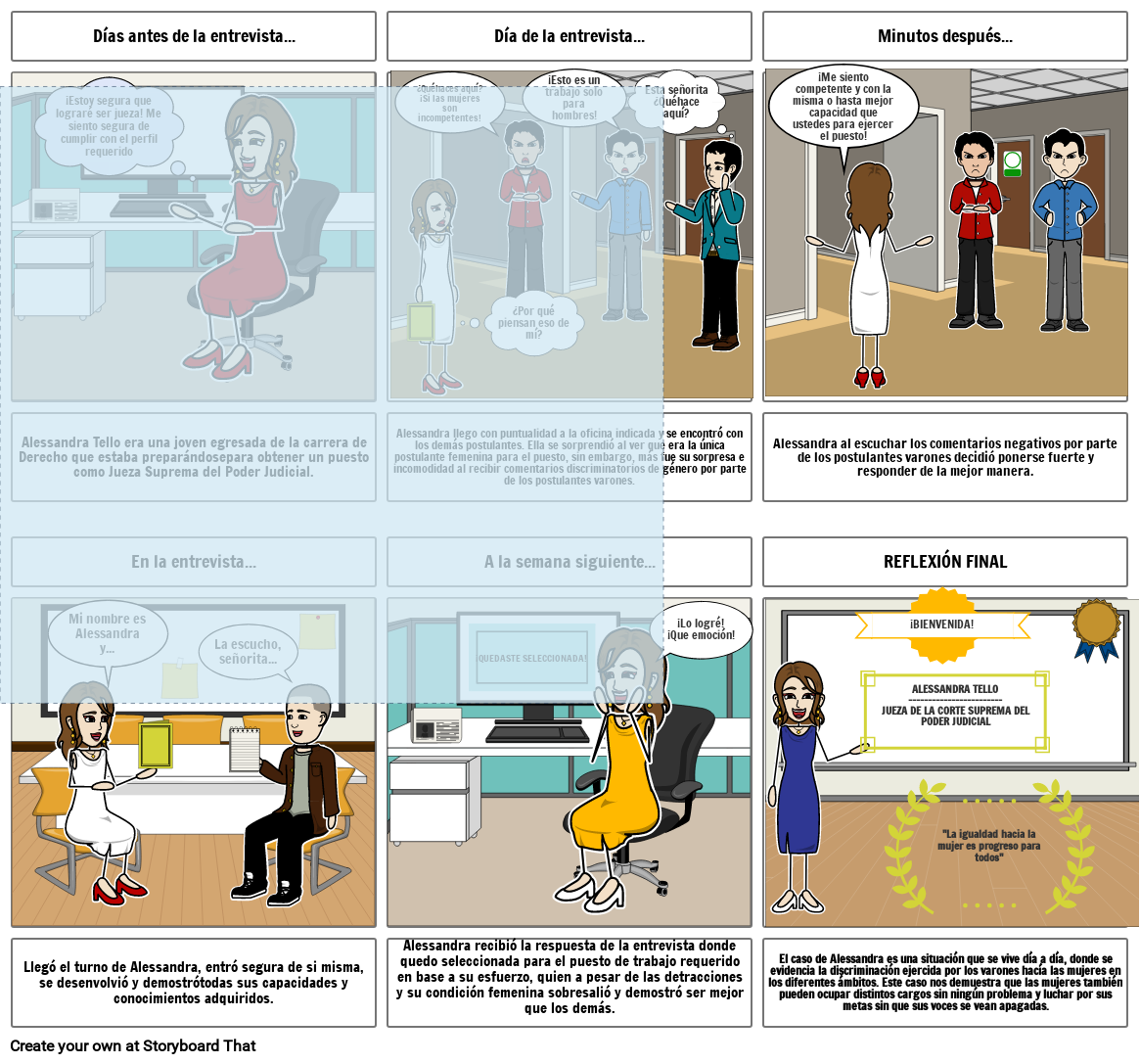 Discriminacion De Genero Storyboard By 2562a37c 6887