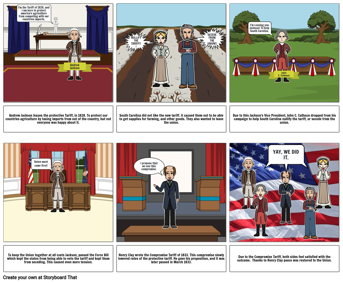 Andrew Jackson Storyboard Storyboard por 25803417