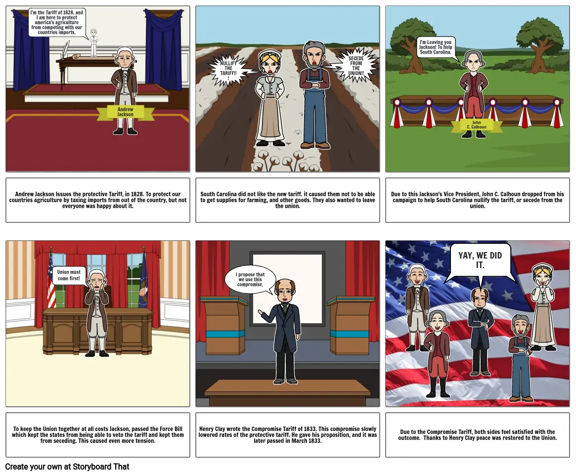 Andrew Jackson Storyboard