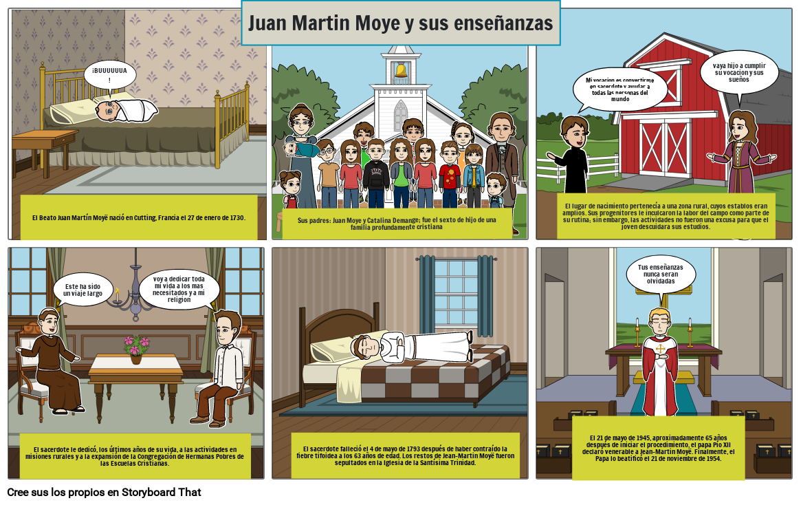 Vida De Juan Martin Moye Storyboard Por B F