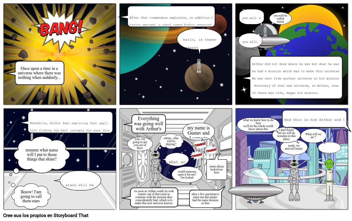 Un Nuevo Universo Storyboard by 25d7b157