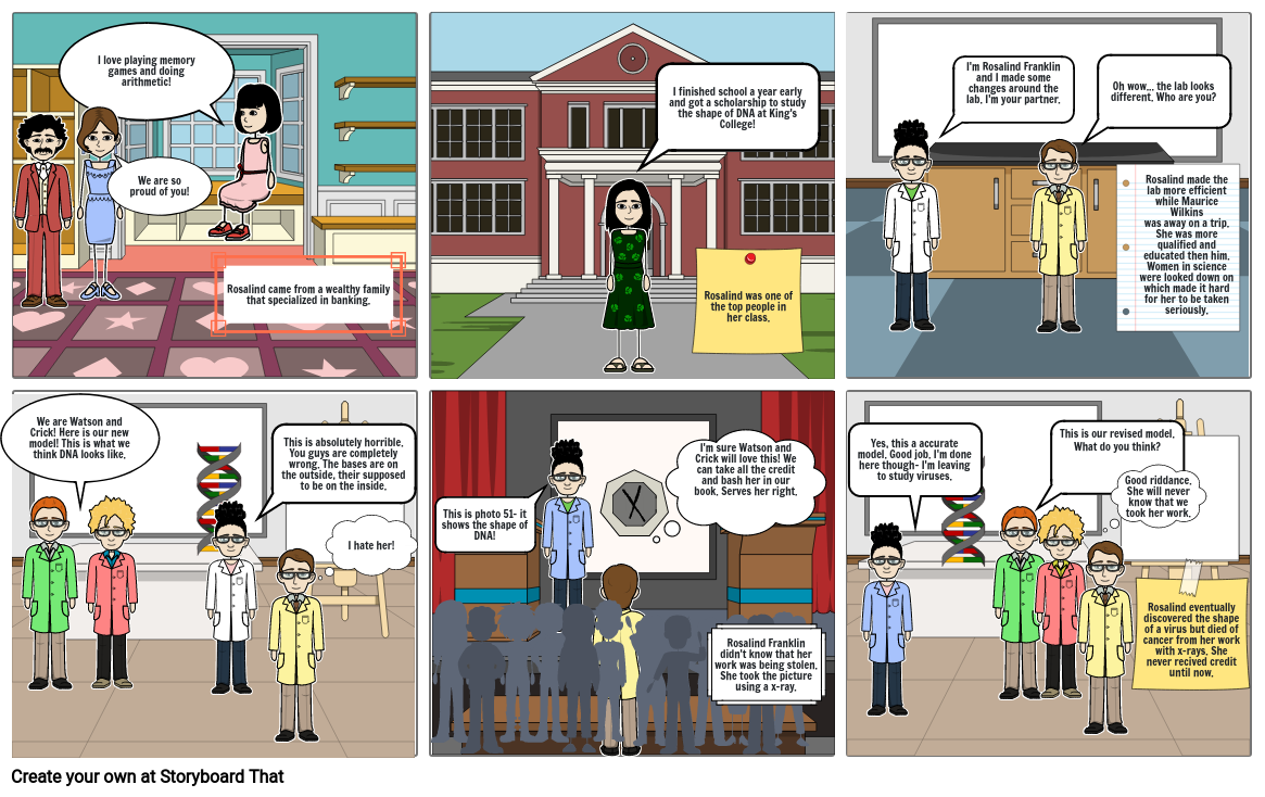 Rosalind Franklin Storyboard por 25da2fb6