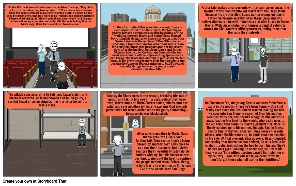 Story board of Noli Me Tangere 2