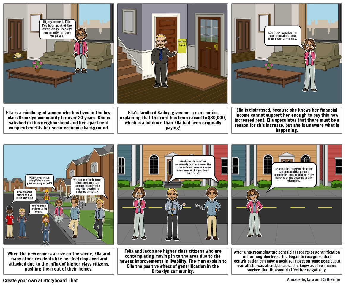 Gentrification Storyboard By 261b6fca