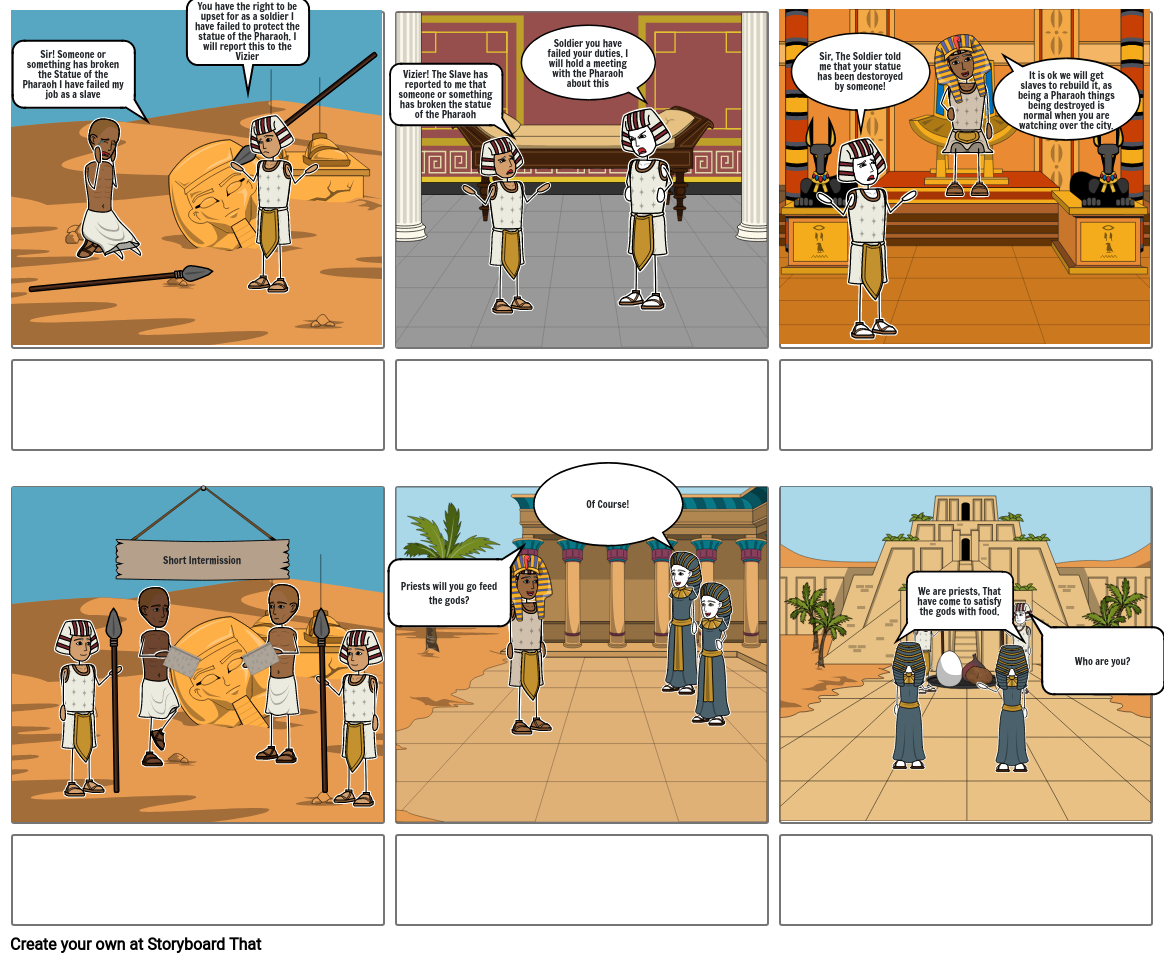 Egyptian Hierarchy Storyboard By 2673943d