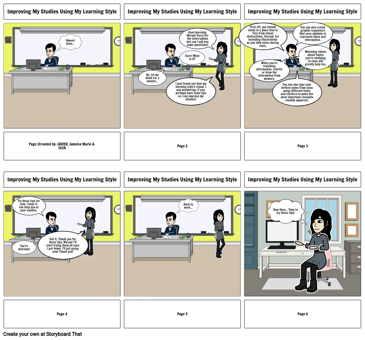 JAVIER - Activity 4: My Learning Style and Study Habits