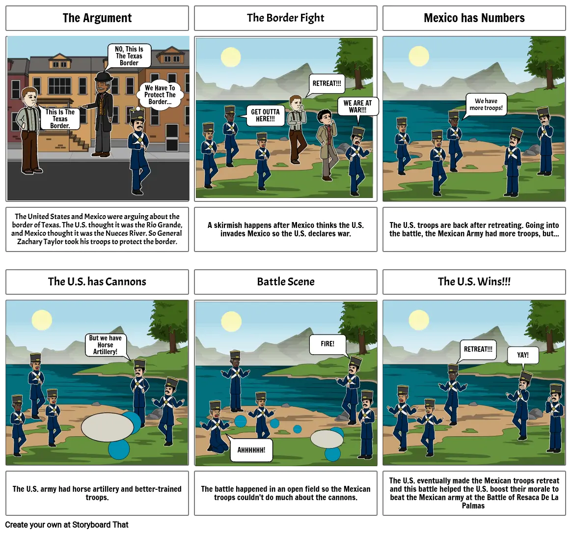 Battle Of Palo Alto Storyboard von 269ad5d8