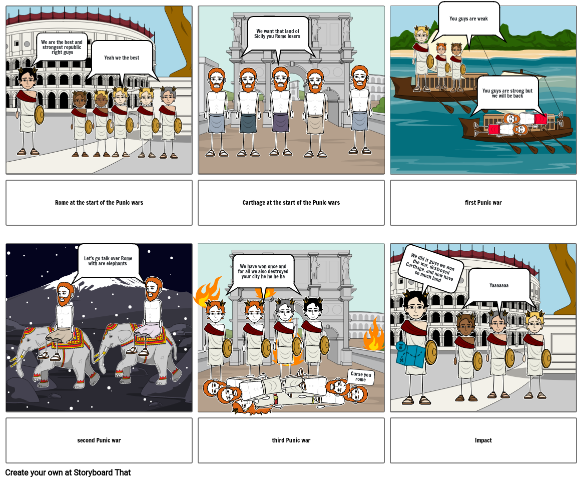 The Punic Wars Storyboard By 26a32ace   The Punic Wars 