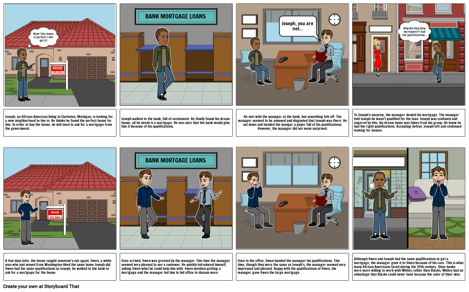 Redlining and Segregation Storyboard par 26fb8ef3