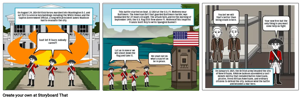 Events for War of 1812