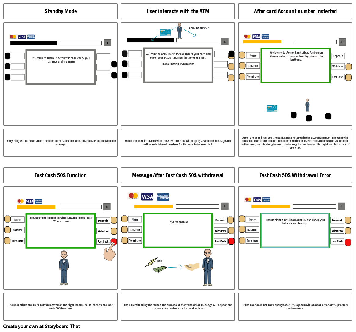 Bank Story Board