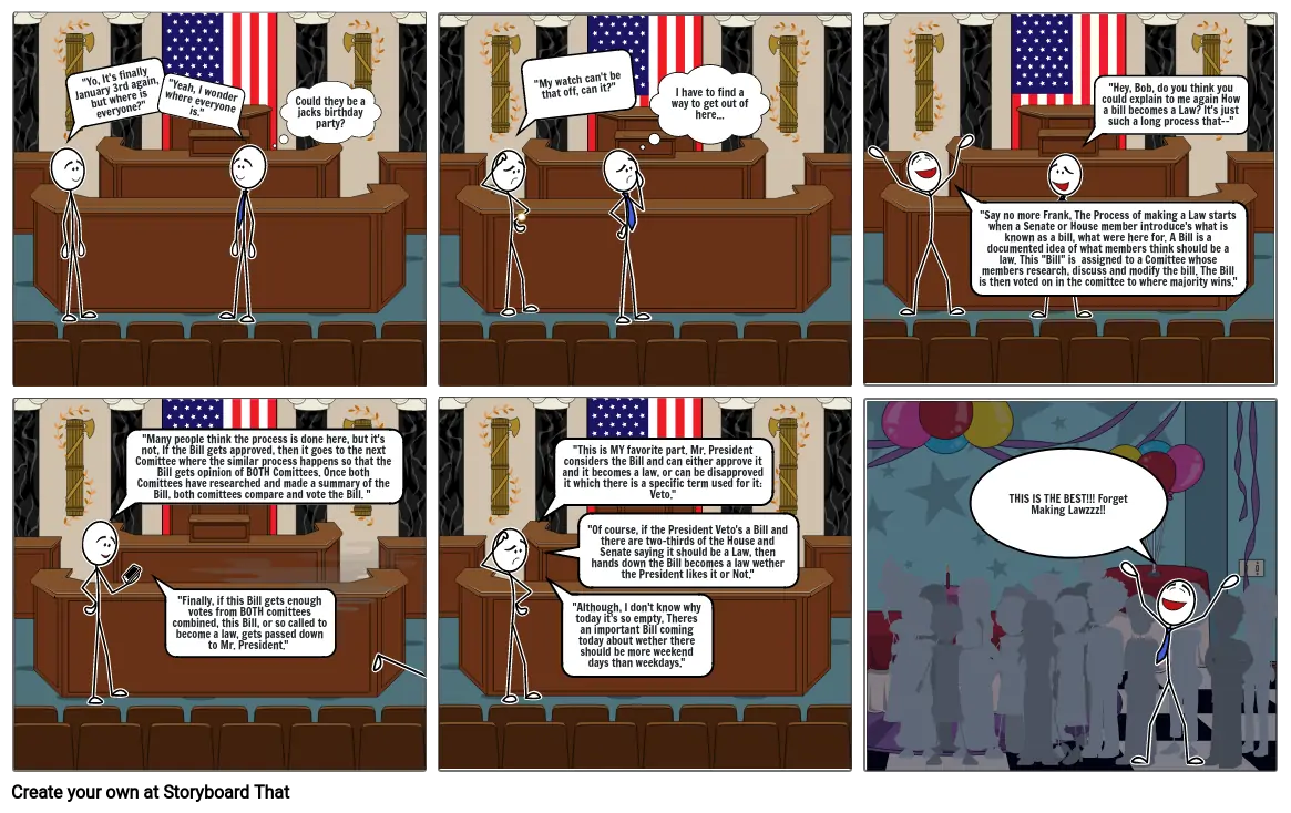 How a Bill becomes a Law - Civics Project