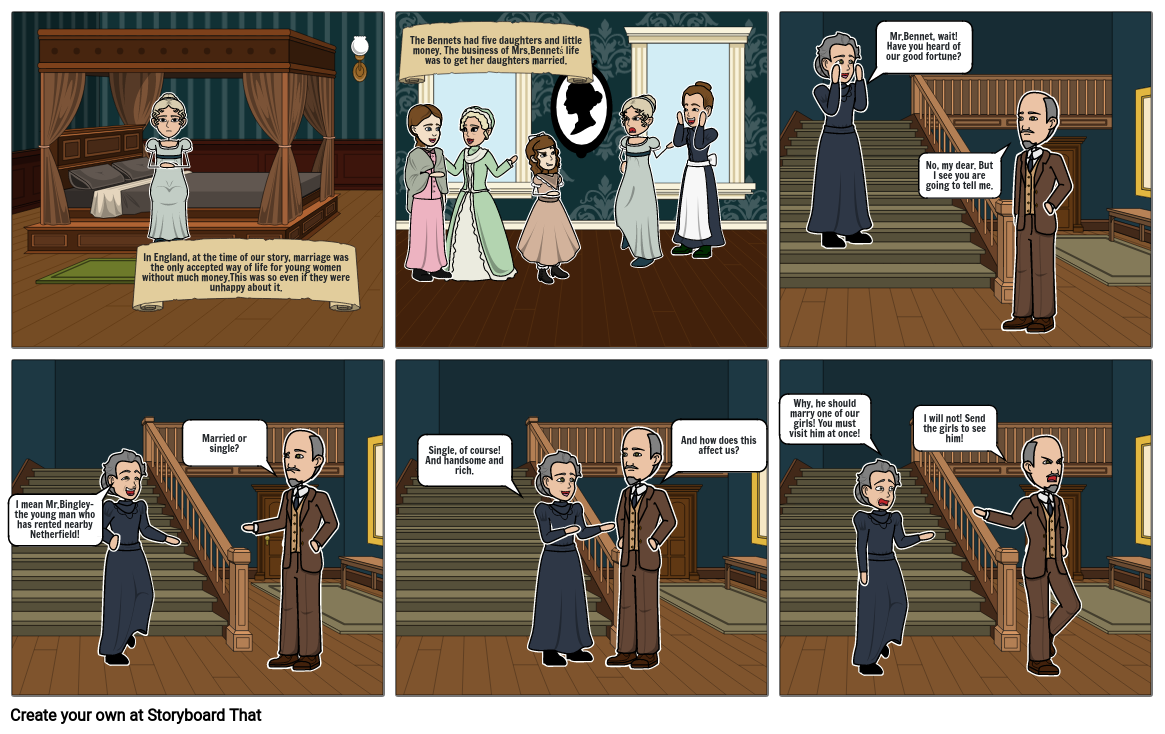 Pride and Prejudice Storyboard by 27ea7983