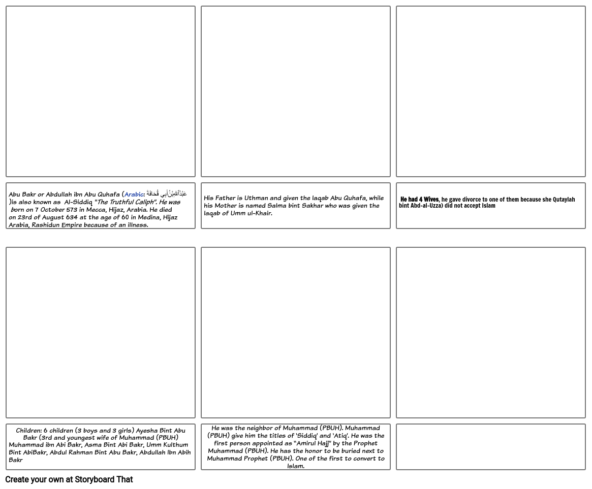 Abu Bakr Storyboard por 28263f17