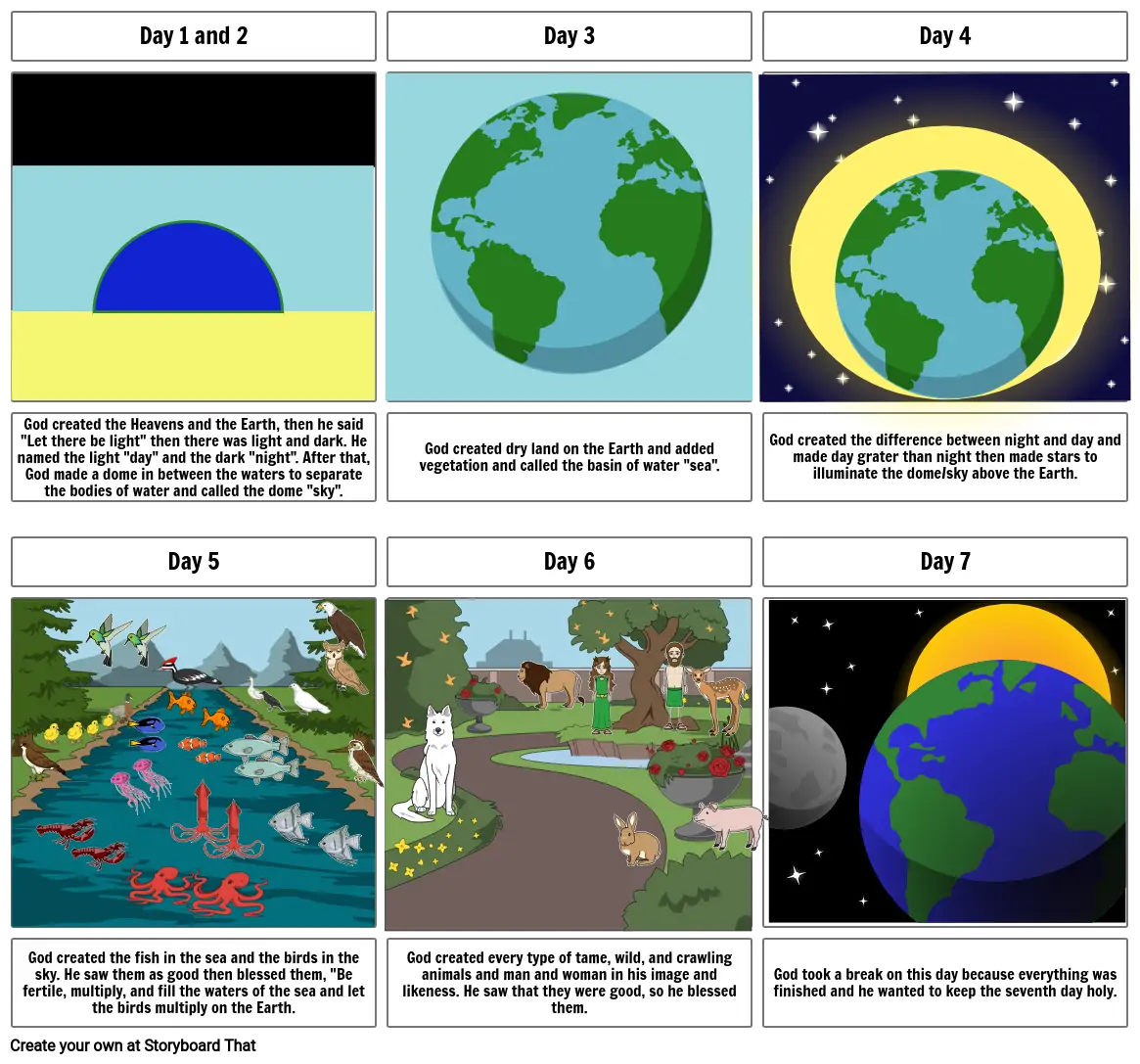 Creation Storyboard