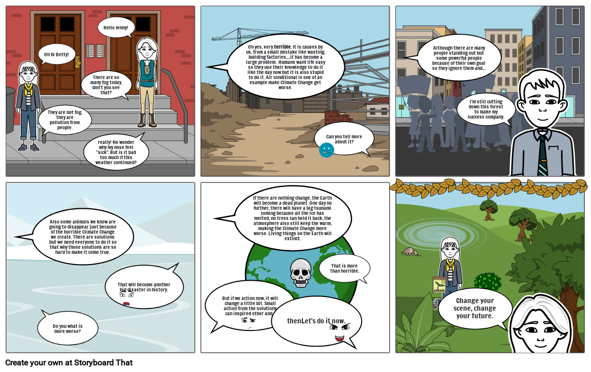 Climate Change Storyboard by 2887e8d7