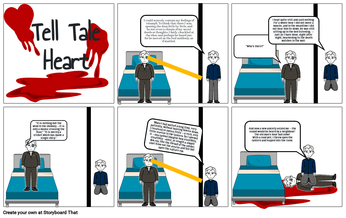 Tell Tale Heart. Storyboard by 289b28d3