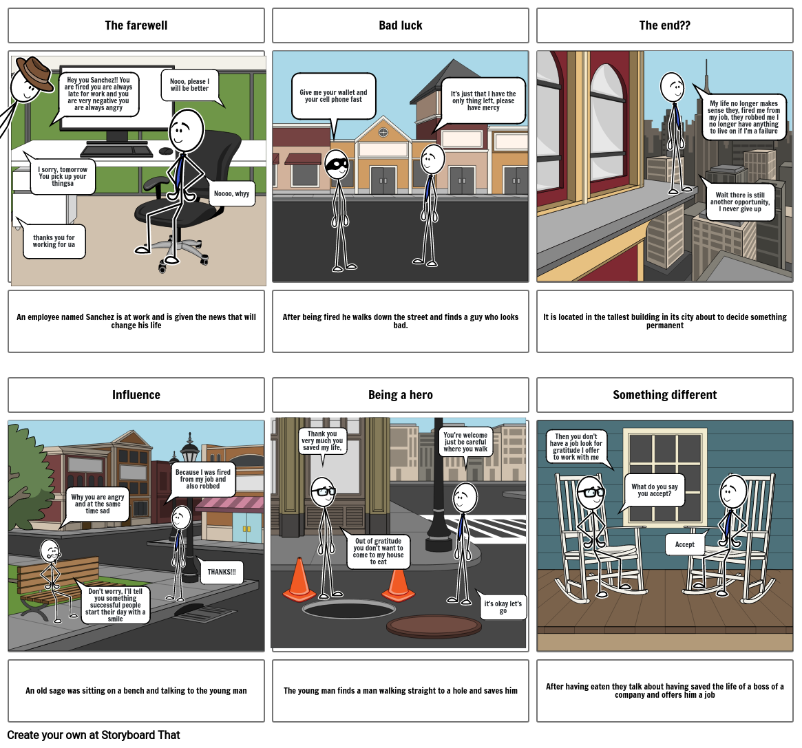 El Empleado Sanchez Storyboard Por 28c50f11