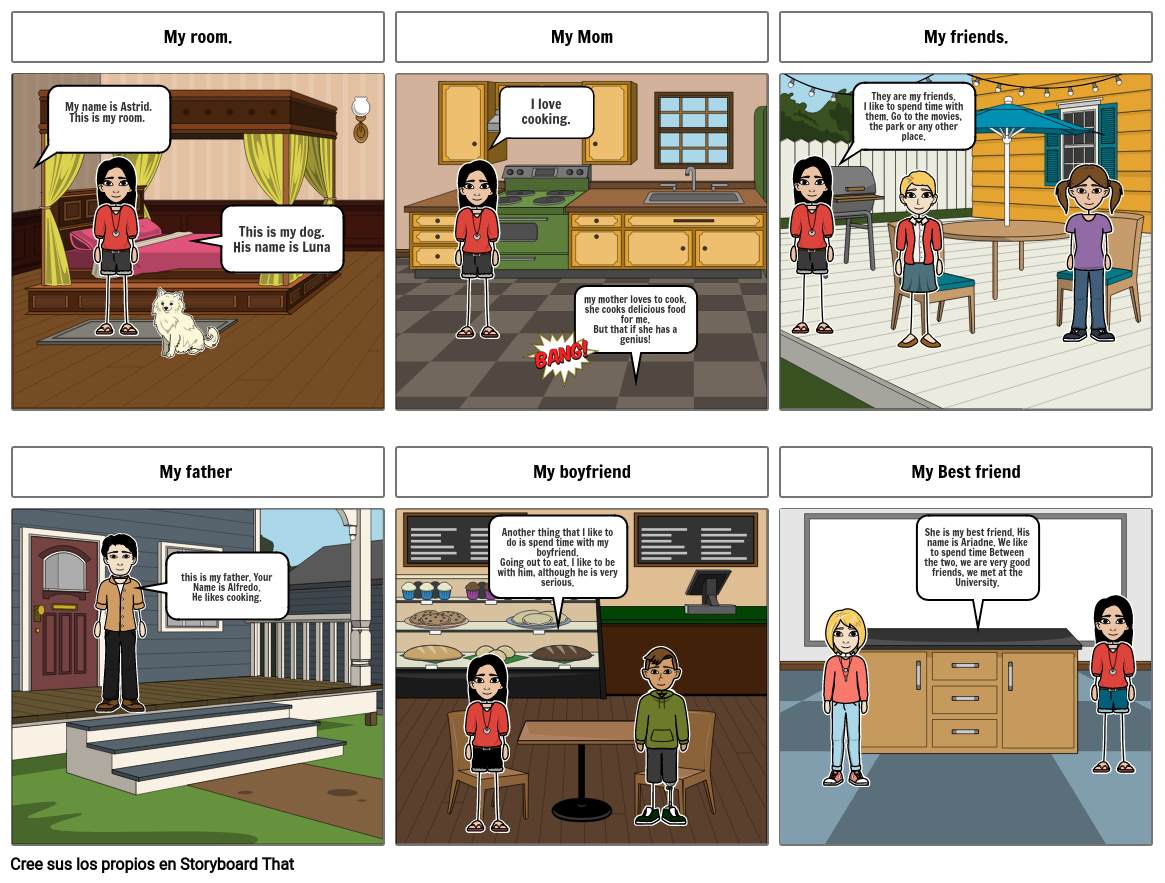 the simple present story parcial 1 Storyboard by 28d0ae04