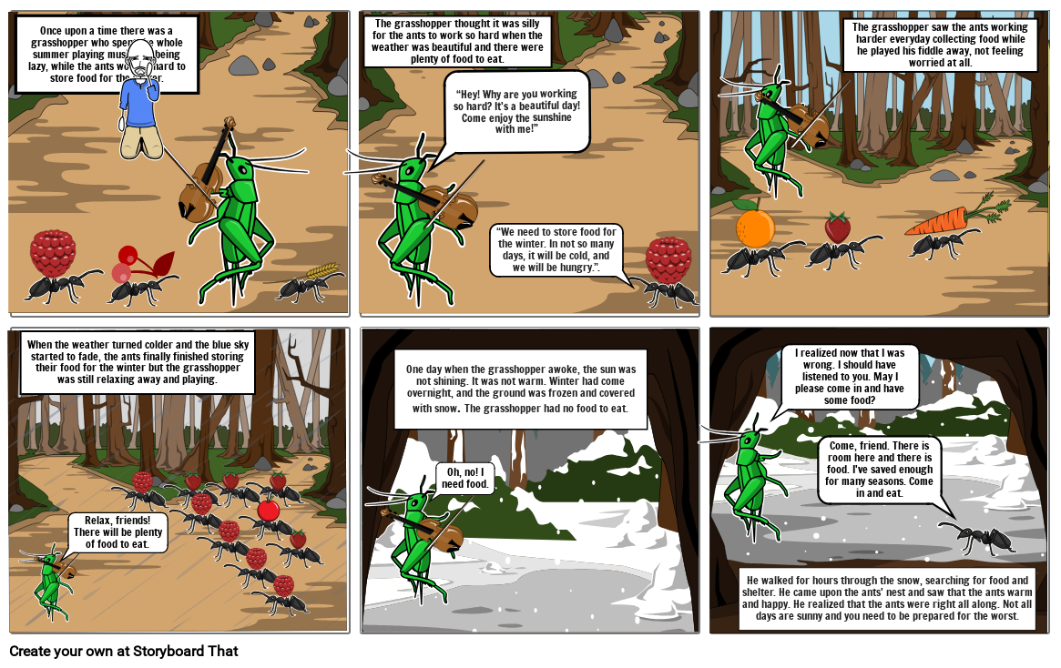 The Grasshopper and the Ant