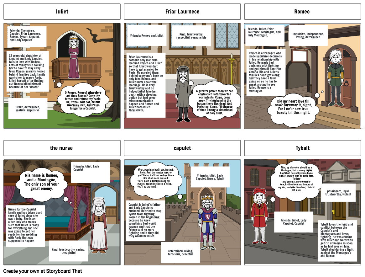 Romeo And Juliet Storyboard By 28e4bafb