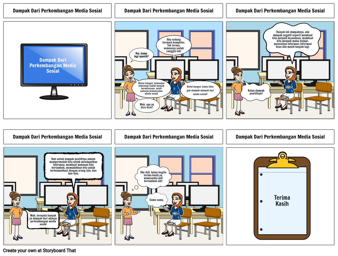 Dampak Kemajuan Teknologi Storyboard By 28f404ea 7597