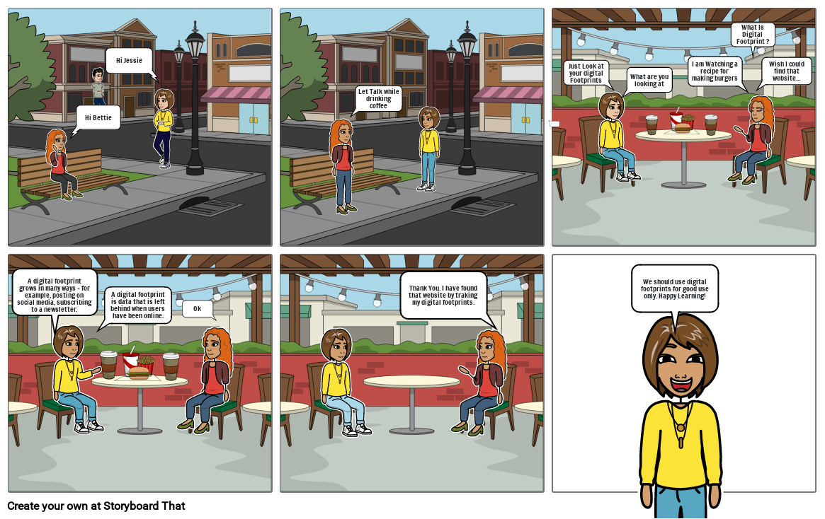 Know About Digital Footprints Storyboard by 294724e3