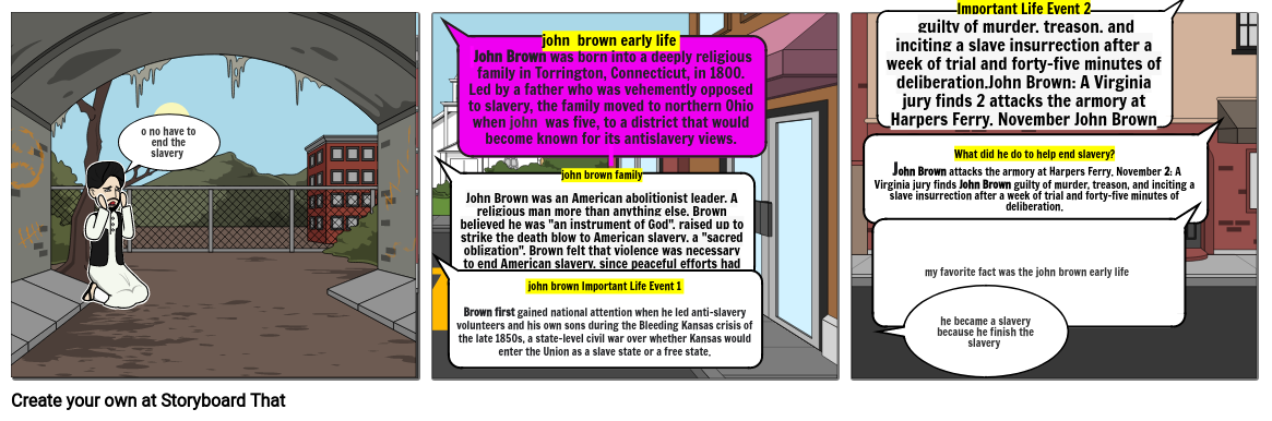 John Brown Storyboard By 2948fc90 