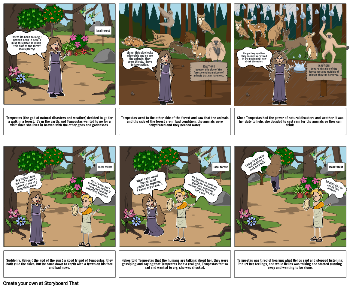 creation of the earthquakes Storyboard par 2949f37b