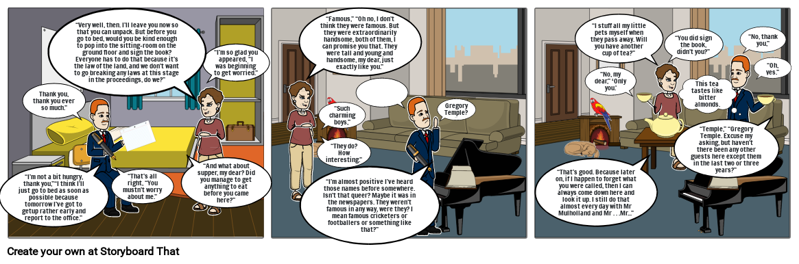 The Landlady: Storyboard Project