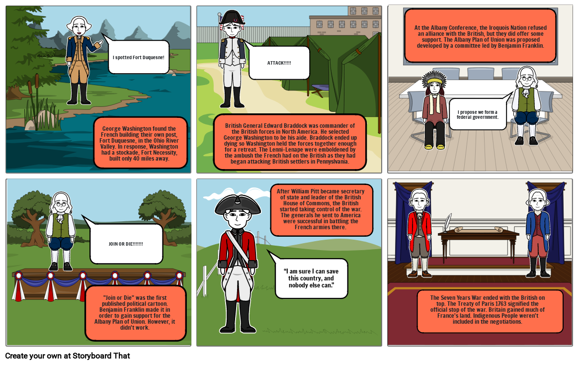 Unit 2.03: French and Indian War Comic