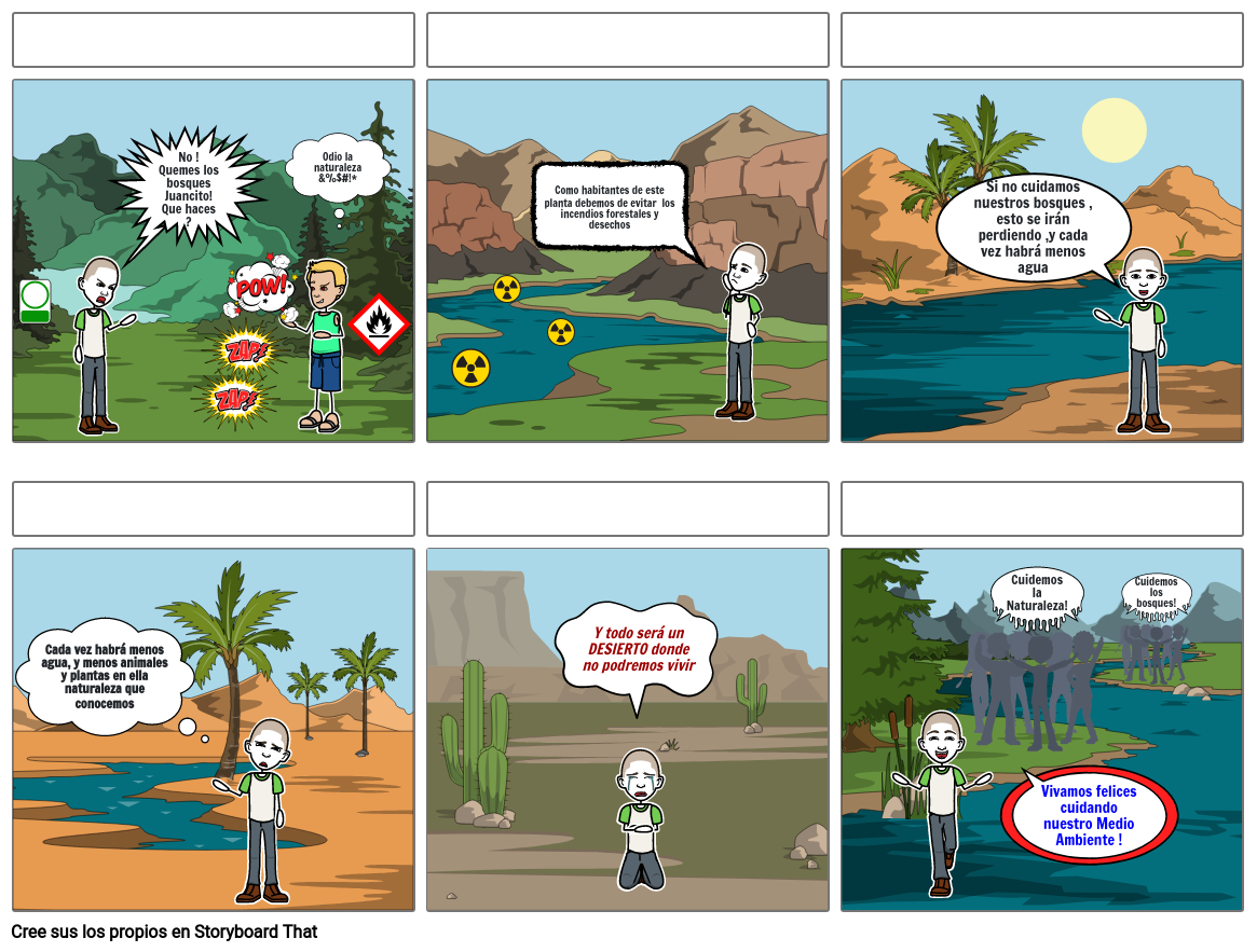 Cuidemos nuestro Ecosistema Storyboard by 29bafd92